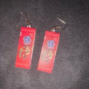 Chips Ahoy! Cookie Chocolate Reese Chips Cookies Snacks Products Earrings -40